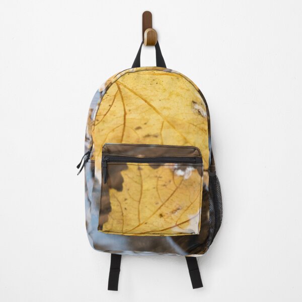 Item preview, Yellow Autumn Leaf Gliding on Rippling Water designed and sold by Georgia Mizuleva.