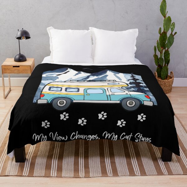 Item preview, My Views Changes, My Cat Stays. Funny RV and Cat design designed and sold by SofikoDesigns.