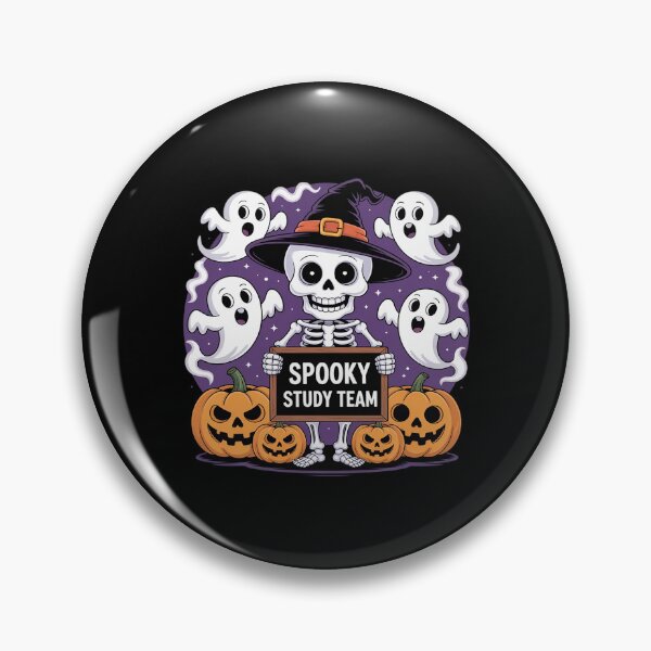 Item preview, Spooky Study Team - Cute Halloween Skeleton Teacher designed and sold by ryukaizox1.
