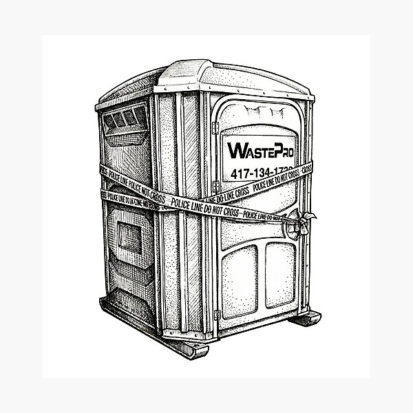 Item preview, Porta-Potty designed and sold by Naux | Design & Illustration.