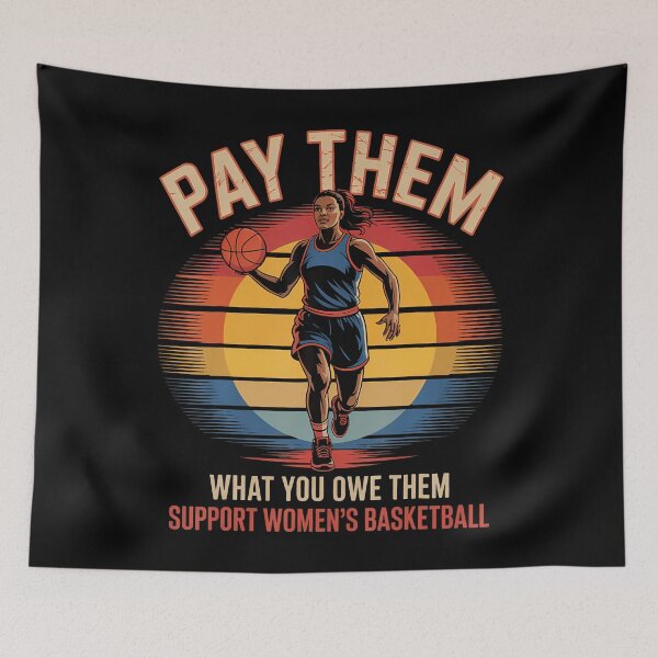 Item preview, Pay Them What You Owe Them Support Womens Basketball Retro designed and sold by BeverlyBrenda.