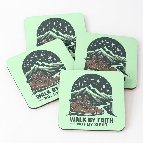Item preview, Walk by Faith Not by Sight Christian Mountain Hiking Outdoors Design designed and sold by socozora.