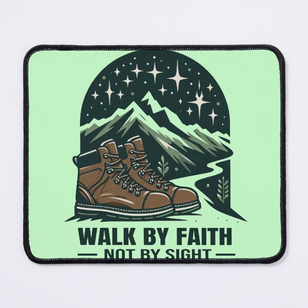 Item preview, Walk by Faith Not by Sight Christian Mountain Hiking Outdoors Design designed and sold by socozora.