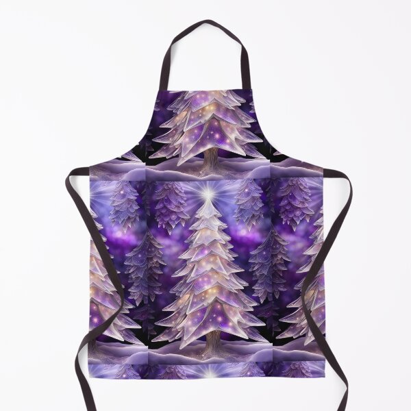 Item preview, SEASONS GREETING CHRISTMAS TREE Purple Amethyst Sapphire Stained Glass Art Print on Demand ~Winter Wonderland Party Decoration~Birthday Gift~Favor designed and sold by Spinning Plates 360.