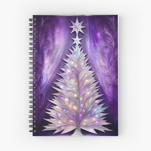 Item preview, SEASONS GREETING CHRISTMAS TREE Purple Amethyst Sapphire Stained Glass Art Print on Demand ~Winter Wonderland Party Decoration~Birthday Gift~Favor designed and sold by Spinning Plates 360.