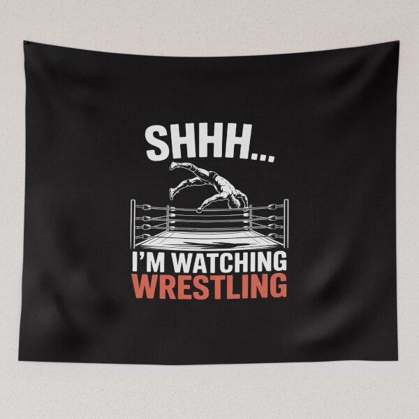 Item preview, Shhh I'm Watching Wrestling Wrestling Fans Lover designed and sold by Viepenny.
