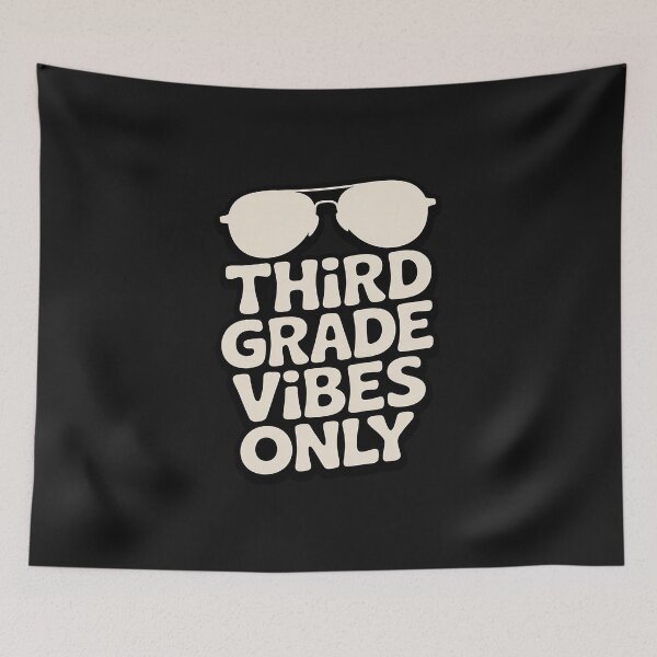 Item preview, Kids 3rd Grade Vibes Only Sunglasses 1st Day of School Youth Kids designed and sold by itsnothatweird.