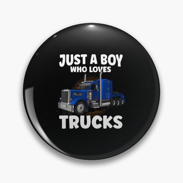 Item preview, Semi Truck Just A Boy Who Loves Trucks Cool Truck designed and sold by PeggyBeverly.