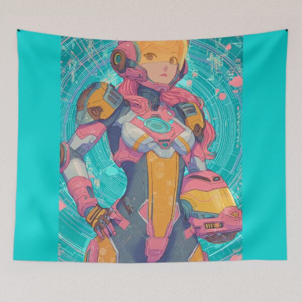 Item preview, Neon Starfighter Girl designed and sold by ArgentoArt.