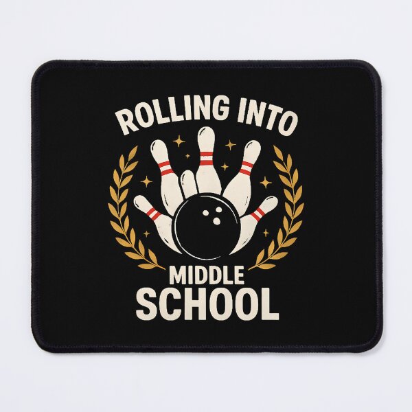 Item preview, Rolling Into Middle School Funny Bowling Promotion designed and sold by DanielleTonia.