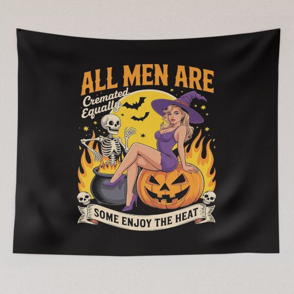 Item preview, Spooky Witch All Men Are Cremated Equal Feminist Halloween designed and sold by ryukaizox1.