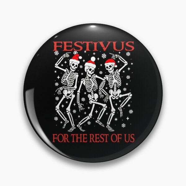 Item preview, Festivus For The Rest Of Us Funny Anti Christmas Skeletons  designed and sold by Bad Kitty Designz.