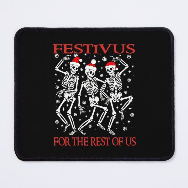 Item preview, Festivus For The Rest Of Us Funny Anti Christmas Skeletons designed and sold by Bad Kitty Designz.