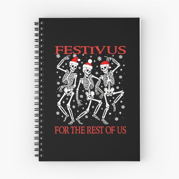 Artikelvorschau, Festivus für den Rest von uns – Lustige Anti-Weihnachts-Skelette entworfen und verkauft von Bad Kitty Designz.