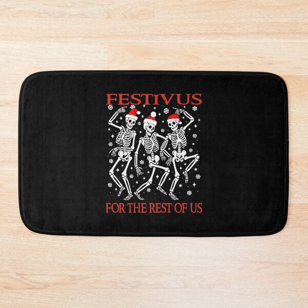 Item preview, Festivus For The Rest Of Us Funny Anti Christmas Skeletons  designed and sold by Bad Kitty Designz.