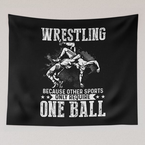 Item preview, Wrestling Because Other Sports Only Require One Ball designed and sold by PeggyBeverly.