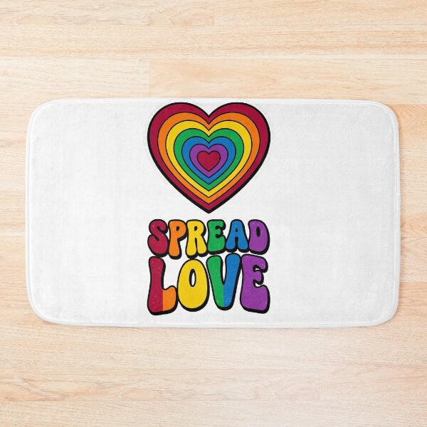 Item preview, Spread Love Retro Rainbow Heart designed and sold by Quillway.