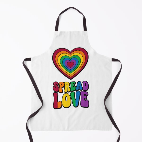 Item preview, Spread Love Retro Rainbow Heart designed and sold by Quillway.