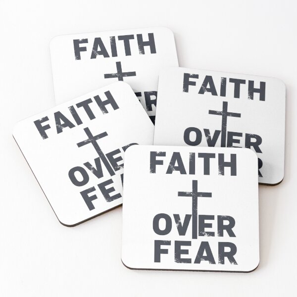 Item preview, Faith Over Fear | Strong Minimalist Christian Typography for Courage-Inspired Shoppers designed and sold by ebocraft.