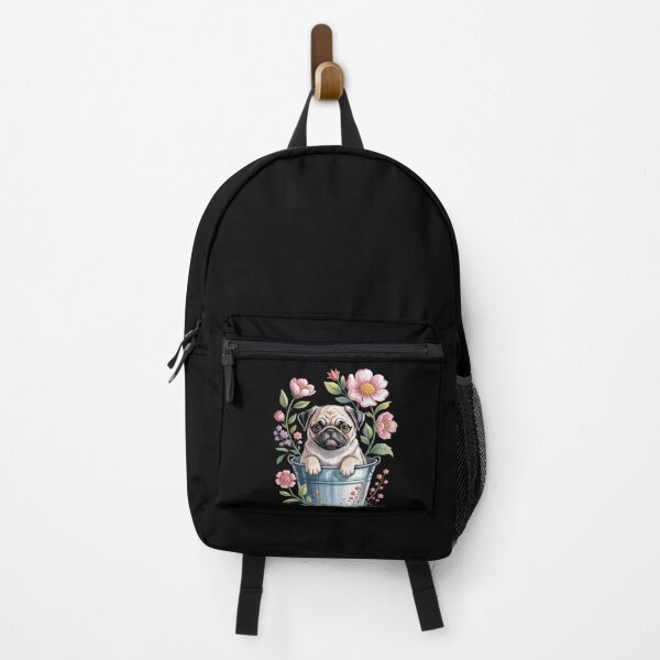 Item preview, Spring Floral Pug - Dog Owner Pet Trainer Animal Puppy Lover designed and sold by ryukaizox1.