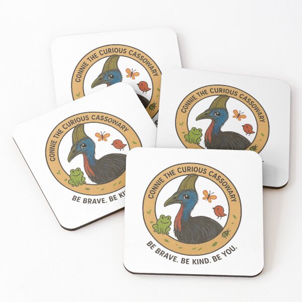 Item preview, Connie The Curious Cassowary. T shirt design designed and sold by Bogan Pop .