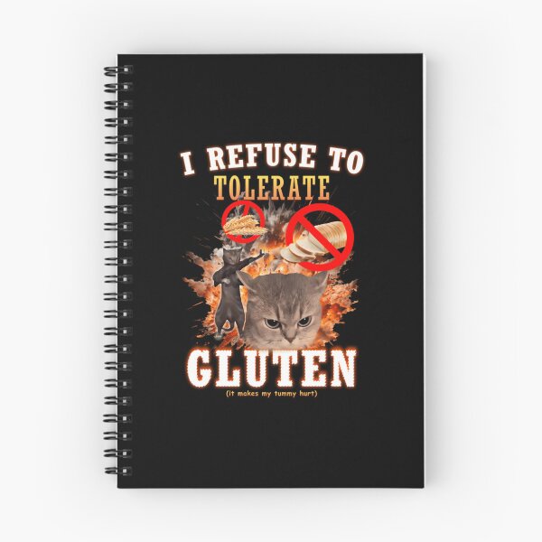 Item preview, I Refuse To Tolerate Gluten Cat  designed and sold by Sherry Mcgee.