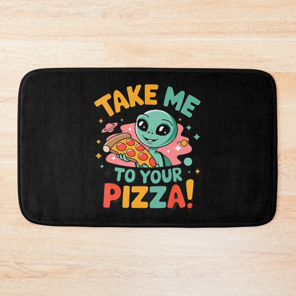 Item preview, Take Me To Your Pizza Funny Alien Foodie designed and sold by PeggyBeverly.