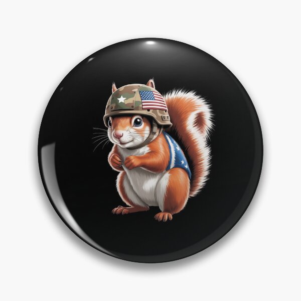 Item preview, Squirrel in USA Colors Costume for Military Helmet Lovers designed and sold by Rotasiin.