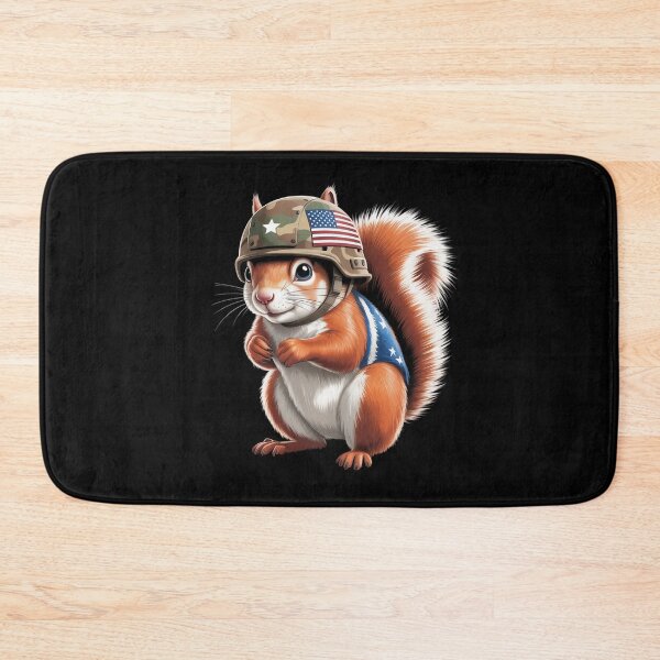 Item preview, Squirrel in USA Colors Costume for Military Helmet Lovers designed and sold by Rotasiin.