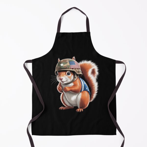 Item preview, Squirrel in USA Colors Costume for Military Helmet Lovers designed and sold by Rotasiin.