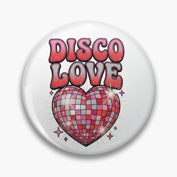 Item preview, Disco Love Retro Heart Shine designed and sold by Quillway.
