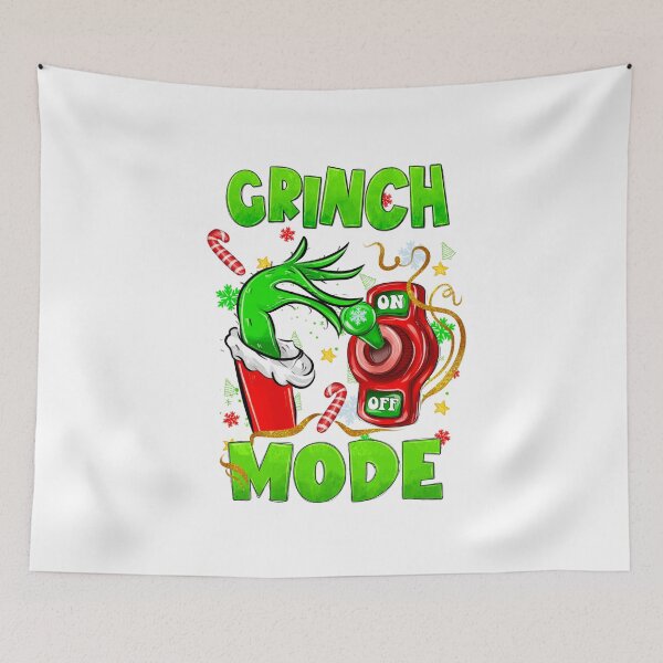 Item preview, Grinch Mode ON/OFF Switch Art - Funny Mean One Christmas Humor designed and sold by lojadpop.
