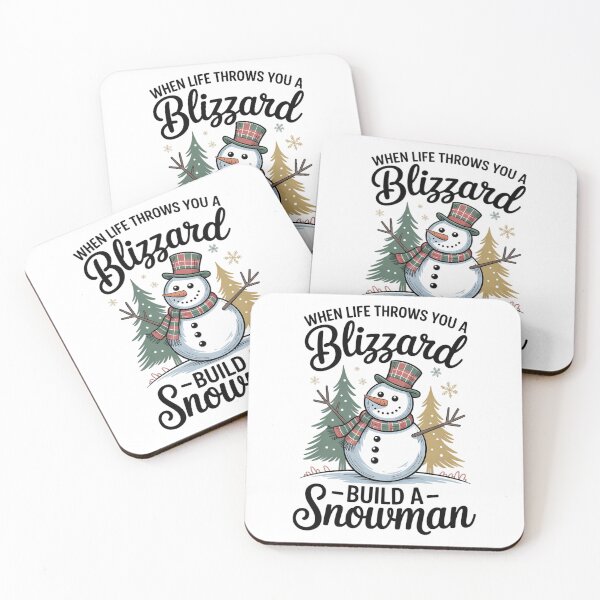 Item preview, When Life Throws You A Blizzard Build A Snowman Christmas Snowman Christmas designed and sold by HellD3vil-Art.