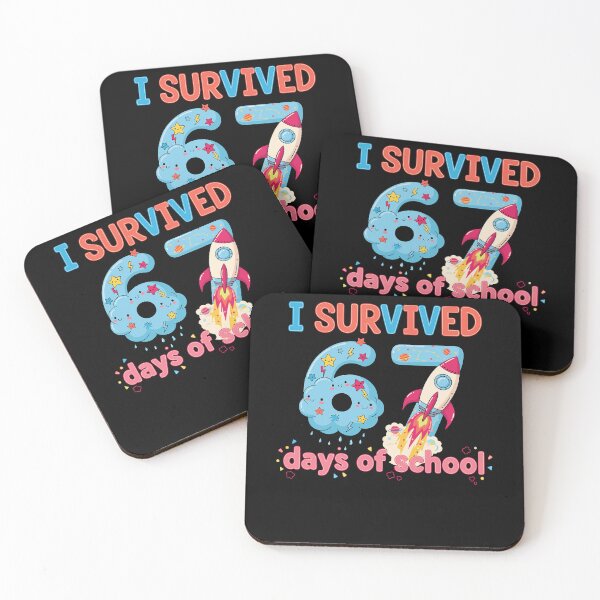 Item preview, I Survived 67 Days Of School Space Astronaut Teacher Student designed and sold by jakaun.