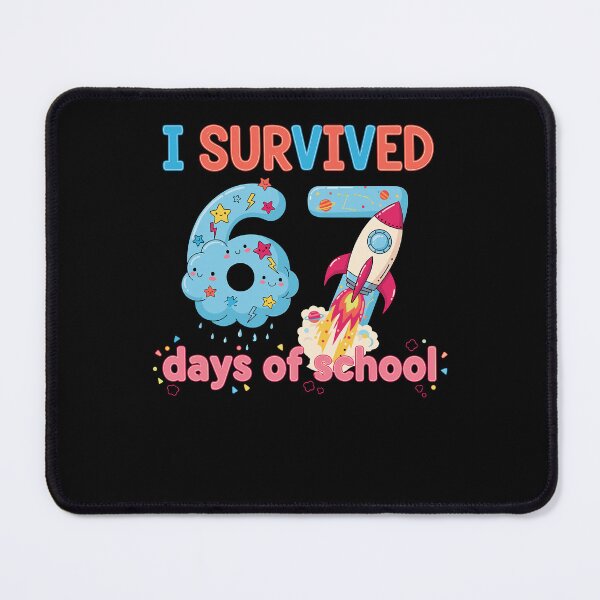 Item preview, I Survived 67 Days Of School Space Astronaut Teacher Student designed and sold by jakaun.