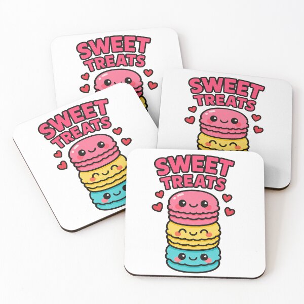 Item preview, Sweet Treats Cute Macarons Valentine designed and sold by Quillway.
