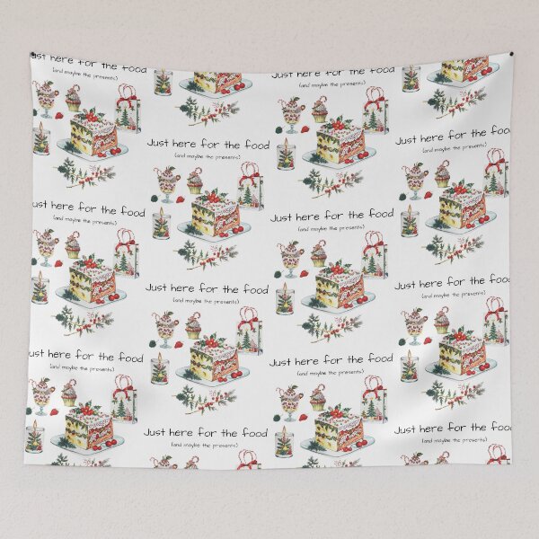 Item preview, Just Here For The Food And Maybe The Presents Christmas Foodie Party designed and sold by jakaun.