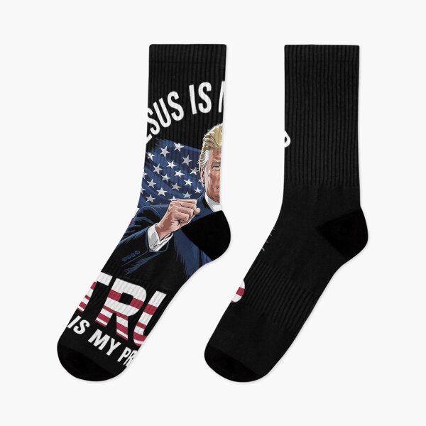 Item preview, Donald Trump Fight Jesus Is My Savior Trump is my President  designed and sold by KonstanKoraner.
