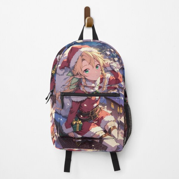 Item preview, Christmas Leafa Sword Art Online Anime Girl Santa Claus Holiday Winter Rooftop Glow designed and sold by CarlosBender.
