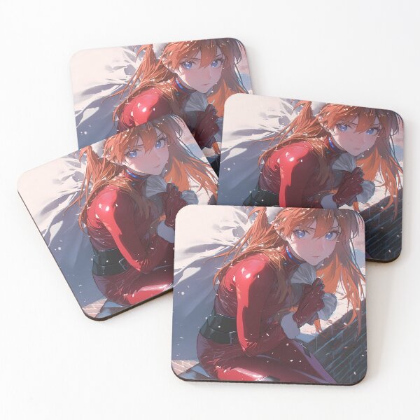 Item preview, Christmas Asuka Langley Soryu Neon Genesis Evangelion Anime Girl Santa Claus Winter Night designed and sold by CarlosBender.