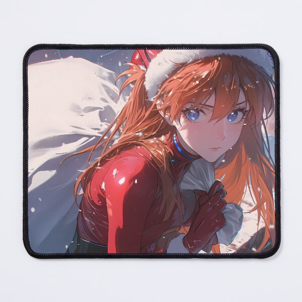 Item preview, Christmas Asuka Langley Soryu Neon Genesis Evangelion Anime Girl Santa Claus Winter Night designed and sold by CarlosBender.