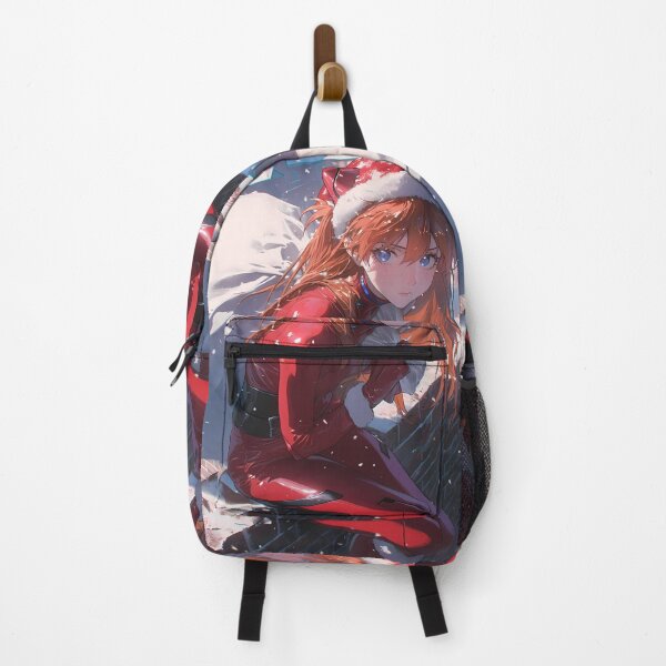 Item preview, Christmas Asuka Langley Soryu Neon Genesis Evangelion Anime Girl Santa Claus Winter Night designed and sold by CarlosBender.