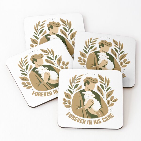 Item preview, Forever In His Care The Good Shepherd Gentle Christian Illustration designed and sold by socozora.