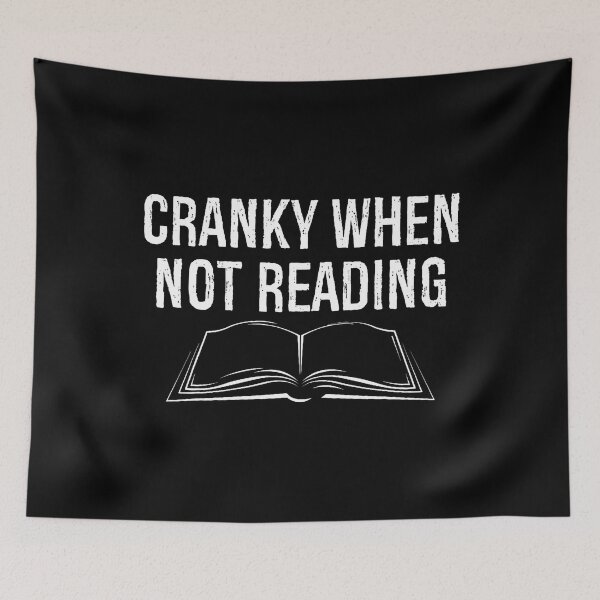 Item preview, Cranky When Not Reading Funny Book Lover designed and sold by RosaliaAmber.