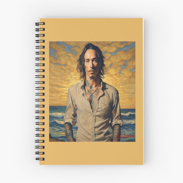 Item preview, "Brandon Boyd at Sunset: The Free-spirited Incubus Frontman" designed and sold by Artisticanvas.