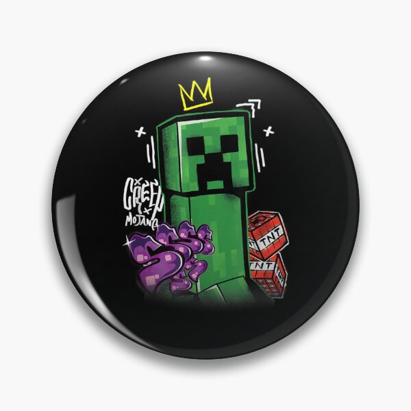 Item preview, Graffiti Green Pixel Monster King Crown Streetwear designed and sold by CedriMark.
