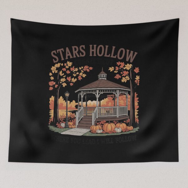 Item preview, Stars Hollow Pumpkin Thanksgiving Autumn Fall Y'all Leaves designed and sold by Rotasiin.