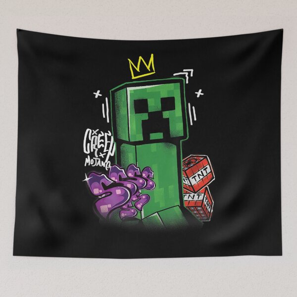 Item preview, Graffiti Green Pixel Monster King Crown Streetwear designed and sold by CedriMark.