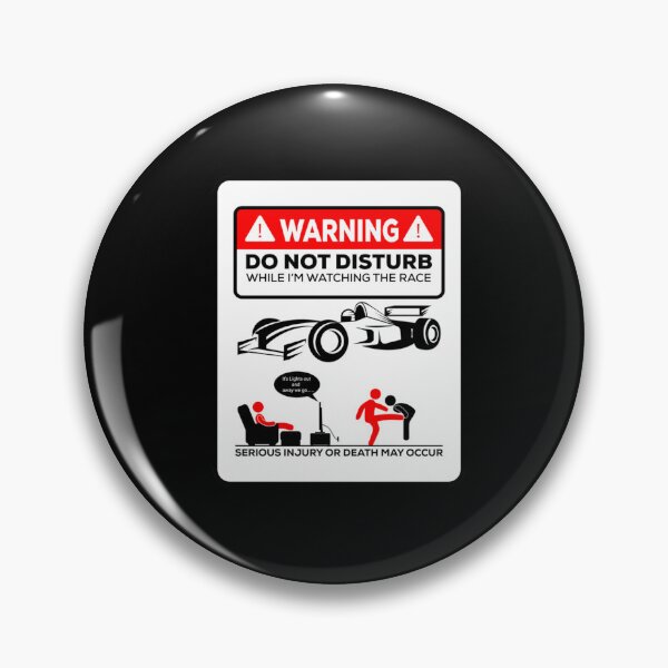 Item preview, Warning While I'M Watching F1 designed and sold by Andrea Taylor.