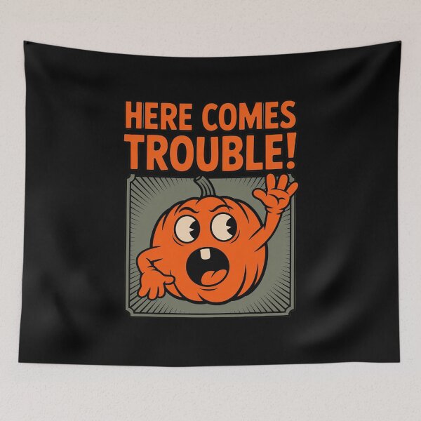 Item preview, Startled Pumpkin, My Gourd - Here Comes Trouble designed and sold by Rotasiin.